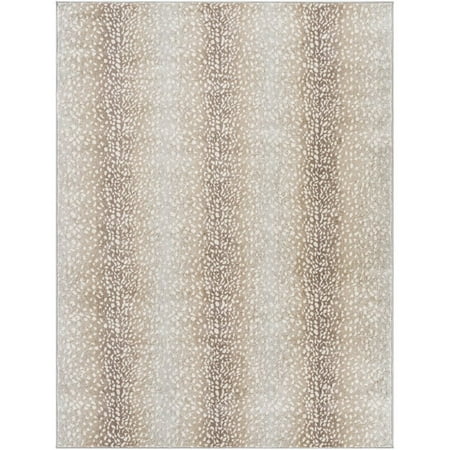Surya Roma ROM-2374 108 x 147  Rectangle Modern Fabric Rug in Tan/Slate/Gray