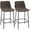 Coffee, variant on HOMCOM Bar Stools Set of 2, Microfiber Cloth Upholstered Bar Chairs