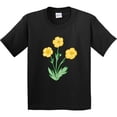 thumbnail image 3 of Inktastic Yellow Buttercup Flowers Youth T-Shirt, 3 of 5