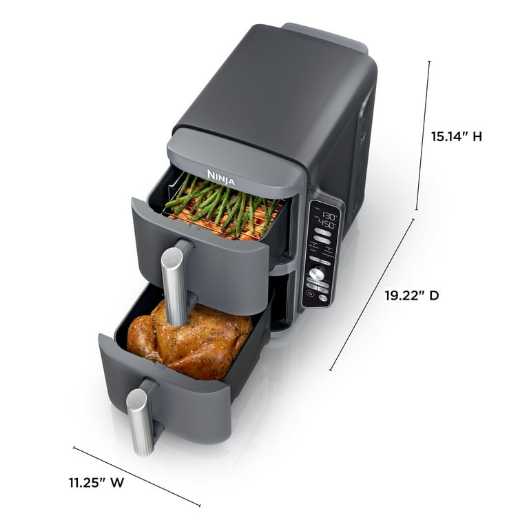 Ninja DoubleStack XL 10 QT 2-Basket Air Fryer, Cook 4 Foods