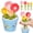 Blue, variant on Flower Measuring Spoons Set in Pot - Ceramic Baking Measuring Spoons with Holder for Dry & Wet Ingredients - Cute Flower Figurine - 1 Tbsp, 1 Tsp, 1/2 Tsp, 1/4 Tsp - Unique Gift WWSOGQH