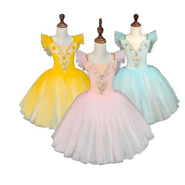 Falda de ballet para niños Falda de baile para niñas Disfraces de actuación colectiva del programa infantil Disfraces de actuación de baile