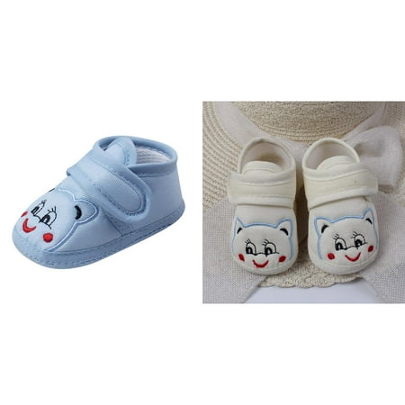 

(2-Packs) Boy Soft Shoes Size 13 Sole Cartoon Anti- Shoes s Canvas Shoes Toddler Shoes Bg/11