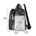 thumbnail image 3 of FORMRS Women's Travel Backpack Purse Anti-Theft Hidden Pockets Casual Shoulder Bag, Dark Flowers Pattern, 3 of 7