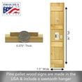 thumbnail image 4 of Highland Home "Floral Welcome" Pallet Wood Welcome Sign, 4 of 7