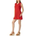 thumbnail image 4 of Vestido mini casual sin mangas con capucha de color sólido tejido Inspire Chic para mujer L rojo, 4 of 6