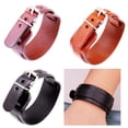 thumbnail image 2 of Punk Style Double Layer Buckled1eatherBracelet Adjustable1eatherWristband For Men And Women, 2 of 18