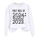 thumbnail image 2 of Gibobby Sudaderas navideñas Mujer Otoño e Invierno Adecuado Navidad Estampado O Cuello Casual Manga Larga Camisas De Entrenamiento Blusa Suelta(Blanco,M), 2 of 4