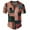 Hot Pink, variant on Henley Shirts for Men 2026 Summer Casual Short Sleeve Waffle Knit Color Block T Shirts Work Shirt