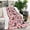 Pink Cute Dachshund, variant on Paw Prints Blanket,Comfortable Soft Flannel Throw Blanket,All Season,Warm Lightweight Blankets for Sofa Bed Couch Living Room Chair,30"x40"(80x100cm)