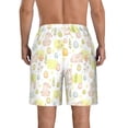 thumbnail image 3 of KLL Easter Rabbit Men's Casual Summer Beach Shorts Hawaiian Shorts with Pockets-Large, 3 of 5