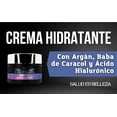 thumbnail image 2 of Crema Altamente Hidratante Argán Acido Hialurónico y Baba de Caracol, Hidratación UNISEX para rostro y cuerpo. Set de 3 Frascos. Antiedad y antiarrugas, 2 of 5