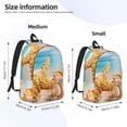 thumbnail image 4 of Balery Beach Starfish Shell Vintage Canvas Backpack for Men and Women - Large Capacity, Durable Travel Laptop Bag for School, Work, Hiking, and Outdoor Activities, 4 of 7