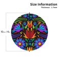thumbnail image 3 of Kll Round Shape Drink Coasters Set Of 4,Pu Leather Absorbent Coasters Set Decorative Coffee Cup Coasters Housewarming Gift For Home Decor-Colorful Floral, 3 of 9