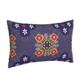 thumbnail image 2 of YFYANG Super Soft Rectangular Plush Cushion Cover (Without Pillow Insert), Moroccan Geometric Pattern Comfort and Non-Pilling Hidden Zip Bedroom Sofa Pillowcases, 14"x20", 2 of 9