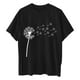 thumbnail image 3 of Camisetas de Manga Corta para las Mujeres Impreso Cuello Redondo Suelto Camiseta, Casual Cuatro Estaciones Blusa para el Hogar, 3 of 3