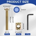 thumbnail image 2 of Uxcell 4 Set Bunk Bed Bolts and Nuts, M8x65mm Hex Drive Socket Cap Screws Nuts for Beds Headboards Chairs Furniture, 2 of 7