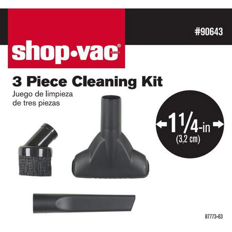 Shop Vac 1.25 Cleaning Kit (Crevice,Gulper,Brush)