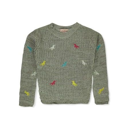 

Pink Angel Girls Unicorn Sweater - heather gray 4t (Toddler)