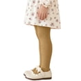 thumbnail image 3 of Pretxorve Kids Girls Tights Solid Knit Bow Dance Stretchy Casual Daily Wear Bottoms Sizes 2-7Y, 3 of 5