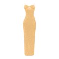 thumbnail image 4 of FcBaudy Camisole Sans Manches Robe Col en V, Robes d'Été pour Femmes, Robes pour Femmes Robe Fendue Irrégulière en Maille Solide Robe Col en V pour Femmes, 4 of 5