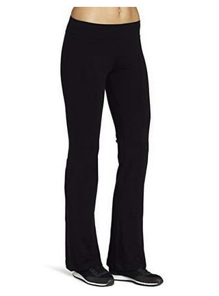 Spalding Womens 21 in. Solid Flare Capri Medium Black