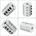 thumbnail image 5 of Uxcell Shaft Coupling 8 to 10mm(ID) 45mm(L) Aluminum Alloy Shaft Coupler Connector Rigid Joint Motor Accessories, 5 of 6