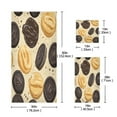 thumbnail image 3 of WOBOGO Oreo Cookies Ultra Soft 3 Pack Cotton Towel Set Includes 60 x 30in Bath Towel 28 x 16in Face Towel and 13 x 13in Small Square Towel for Everyday Use Lightweight and Compact, 3 of 8