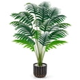 thumbnail image 1 of Palmera artificial Der Rose 28 grande con maceta para interiores, 1 of 8