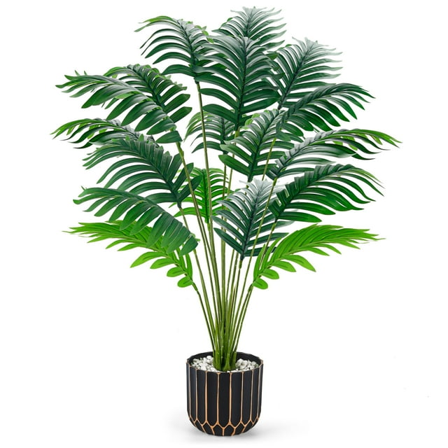 Palmera artificial Der Rose 28 grande con maceta para interiores
