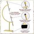 thumbnail image 3 of Pcs Medium Golden Toned Sphere Holder Metal Caliper Stand Caliper Style Crystal Display Stand For Rock Coin Egg Shell Gem Mineral Ornament, 1.73 X 2.8, 3 of 5