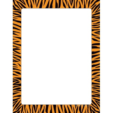 SHAPES ETC. Designer Paper - Tiger (50 Sheet Package)