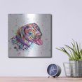 thumbnail image 4 of Luxe Metal Art 'Colorful Watercolor German Shorthaired Pointer' by Furbaby Affiliates, Metal Wall Art, 12"x12", 4 of 9