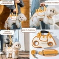 thumbnail image 6 of Pet Carrier Backpack, Portable Breathable Mesh, Pet Bag, Safety Belt Leash Interface, for Outdoor Travel Walking, Multifunctional Handheld Crossbody | A KTFgvq, 6 of 7