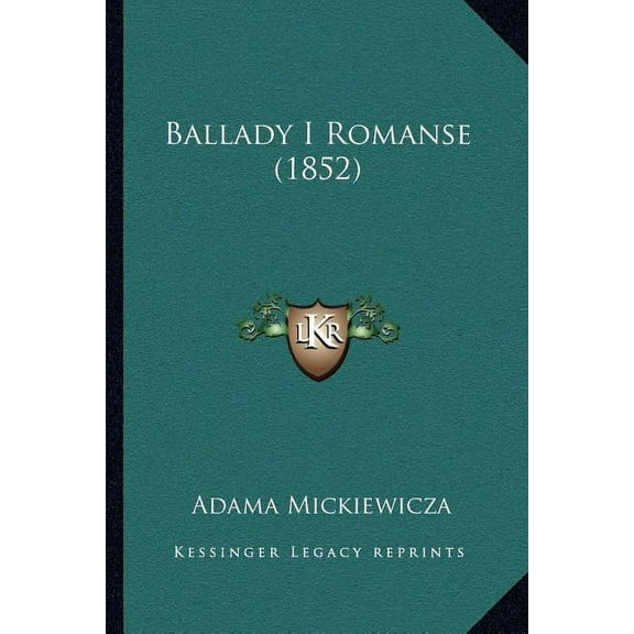 Ballady I Romanse (1852) Paperback