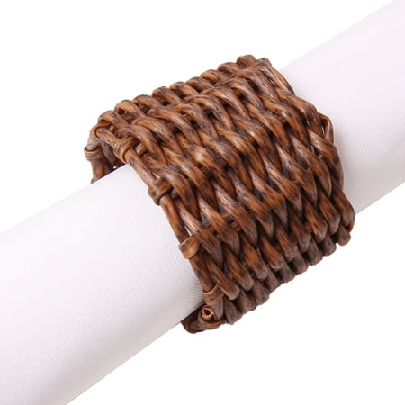 

Farfi Natural Napkin Holder Eco-friendly Exquisite Plant Extracts Handmade Napkin Ring for Kitchen (Type 6)