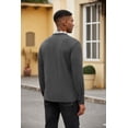 thumbnail image 4 of COOFANDY Men's Classic Fit Casual Long Sleeve Plaid Collar Polo Shirt, 4 of 5