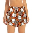 thumbnail image 2 of Fotbe Various Pumpkins Womens High Waist Running Shorts Athletic Workout Quick Dry Shorts for Women with Pockets Gym Yoga Summer Shorts-X-Large, 2 of 9