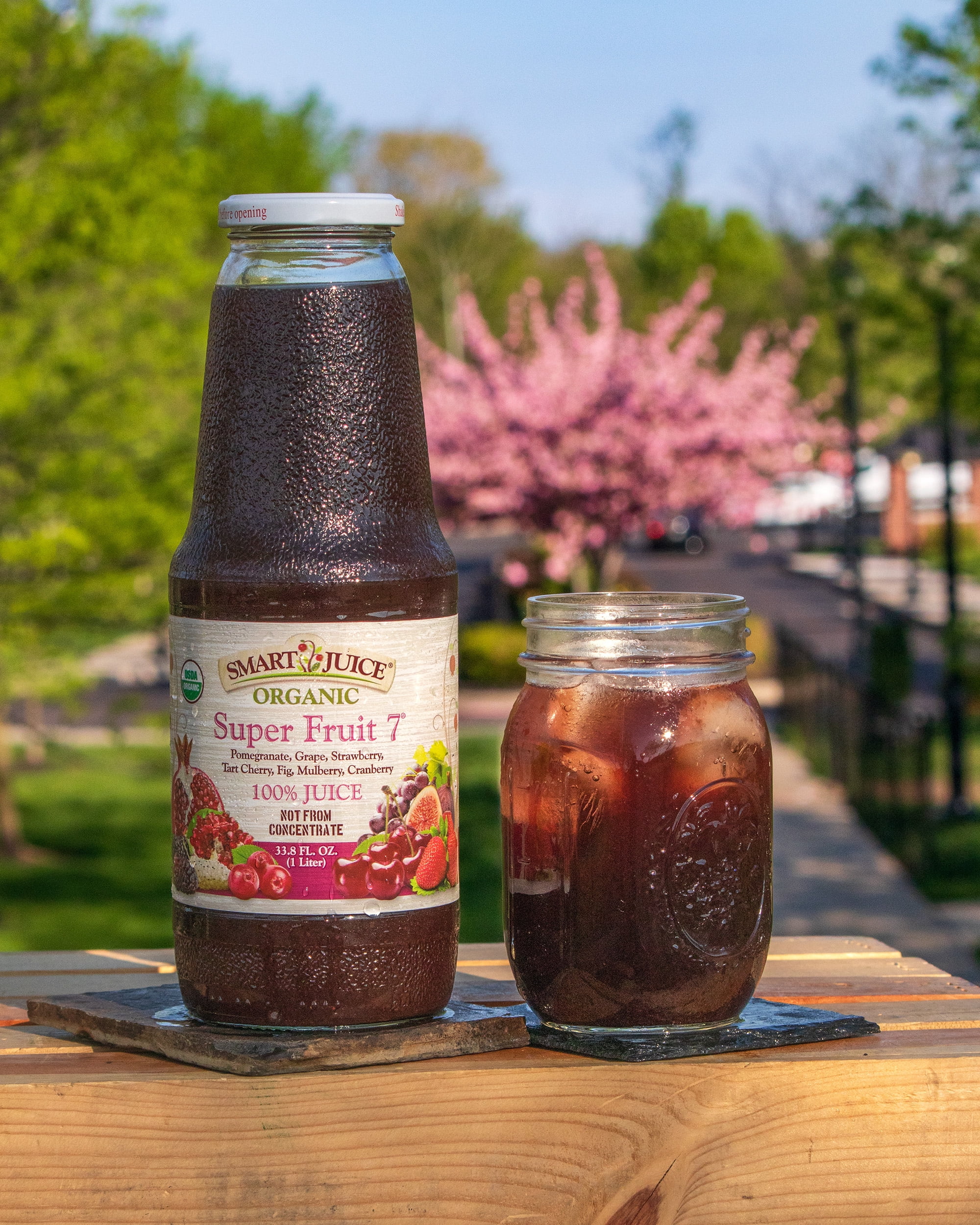 Smart Juice Organic Super Fruit 7 Juice - 100% Juice, Not From Concentrate - 33.8 fl oz (1L) - (Pack of 6)