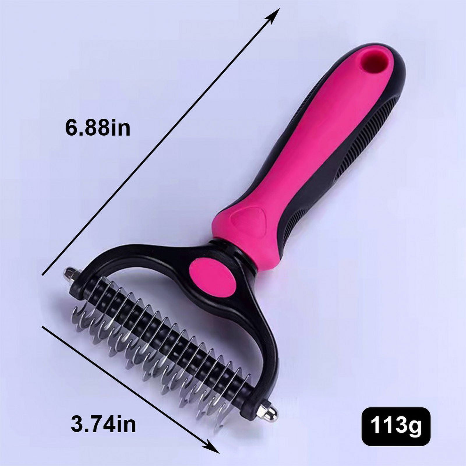 LNJBABAO Set of 3 Cat Brush Undercoat Rake for Dogs Grooming Supplies for Matted-Haired Pets