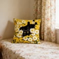 thumbnail image 5 of Uutvery Cats Patterns Pillow Covers 45x45cm， Soft Polyester Decorative Cushion Case with Hidden Zipper， for Sofa Bed Home Decor Living Room Bedroom, 5 of 6