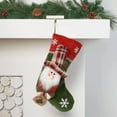 thumbnail image 2 of Farmhouse Christmas Socks Decorations, 16 inch Babys First Christmas Stocking Vintage Xmas Stockings with 3D Hanging Santa Claus/Snowman/Reindeer for Home Decor,Santa Socks for Christmas Decorations, 2 of 6