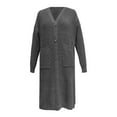 thumbnail image 4 of Long Oversized Cardigan Sweaters for Women Lightweight Open Front Duster Cozy Knit Fashion Sweater Coats Trendy Cardigans with Pocket Womens Fall Fashion 2025, 4 of 4