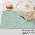 thumbnail image 5 of Placemat, Pioneer Flower Floral Print Pattern Place Mats Table Mat Set Of 2, PVC Washable Placemats for Party Kitchen Dining Decoration, 18x12 Inch, Fade Resistant, 5 of 6