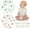 Style 1, variant on Pack of 6 Muslin Baby Bibs, Ultra Soft Absorbent, 100% Cotton Baby Bandana Drool Bibs Adjustable Snaps(Random Patterns)