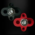 thumbnail image 4 of 1/4" Single Stud Battery Junction Posts, Ampper Heavy Duty Power and Ground Junction Block Power Distribution Studs Terminal Kit, Pack of 2 (Red and Black), 4 of 8