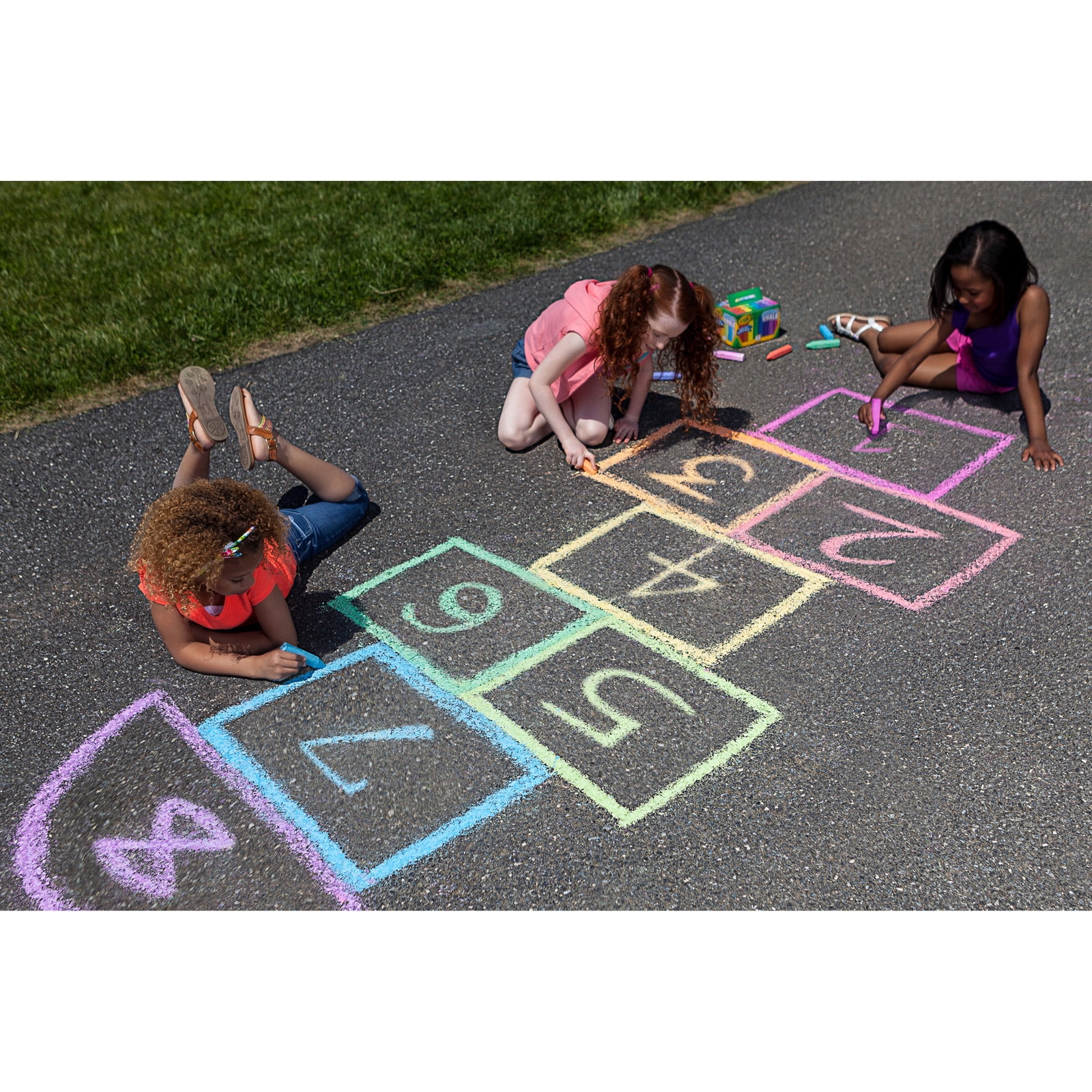 Crayola Washable Sidewalk Chalk, 24 Per Box, 4 Boxes