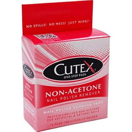 Cutex Nail Polish Remover Pads, 10 ea