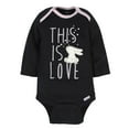 thumbnail image 3 of Gerber Baby Girls' Long Sleeve Onesies Bodysuits, 6-Pack, 3 of 8
