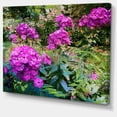 thumbnail image 2 of Theme With Pink Flowers and Green - Floral Art Canvas Print, 2 of 4